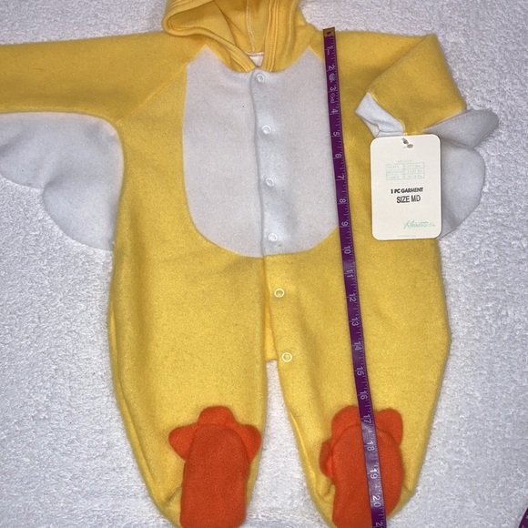 NWT vintage kleinerts yellow duck costume medium 12-17 lbs - Picture 4 of 7